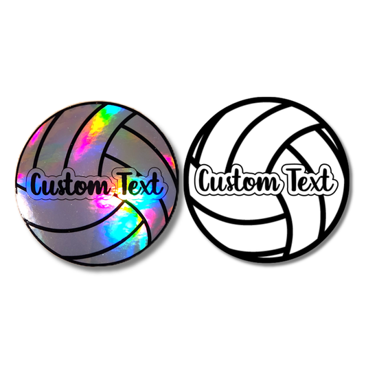 Custom Name Volleyball Sticker - KWL Creations
