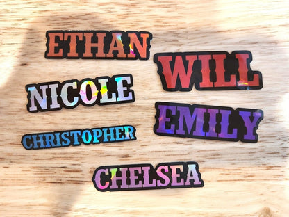 Custom Name Western Country Cowboy Font Sticker - KWL Creations