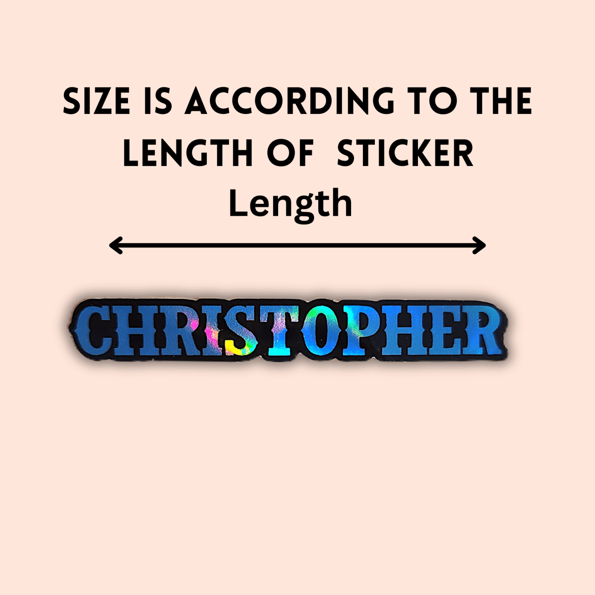 Custom Name Western Country Cowboy Font Sticker - KWL Creations
