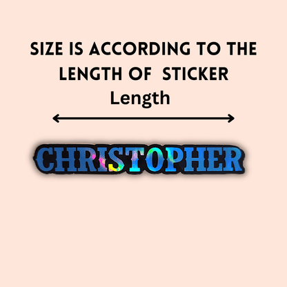 Custom Name Western Country Cowboy Font Sticker - KWL Creations