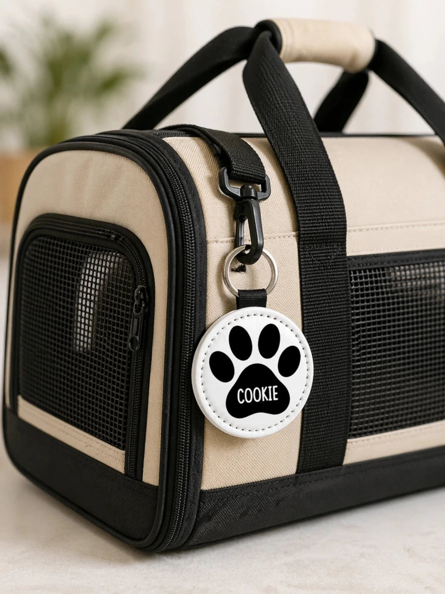 Custom Pet Name Keychain | Personalized Dog & Cat Paw Keychain - KWL Creations