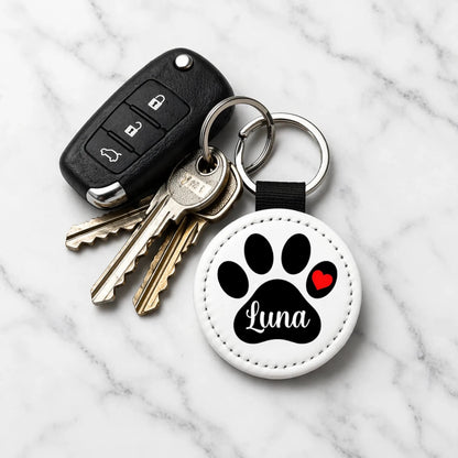 Custom Pet Name Keychain | Personalized Dog & Cat Paw Keychain - KWL Creations