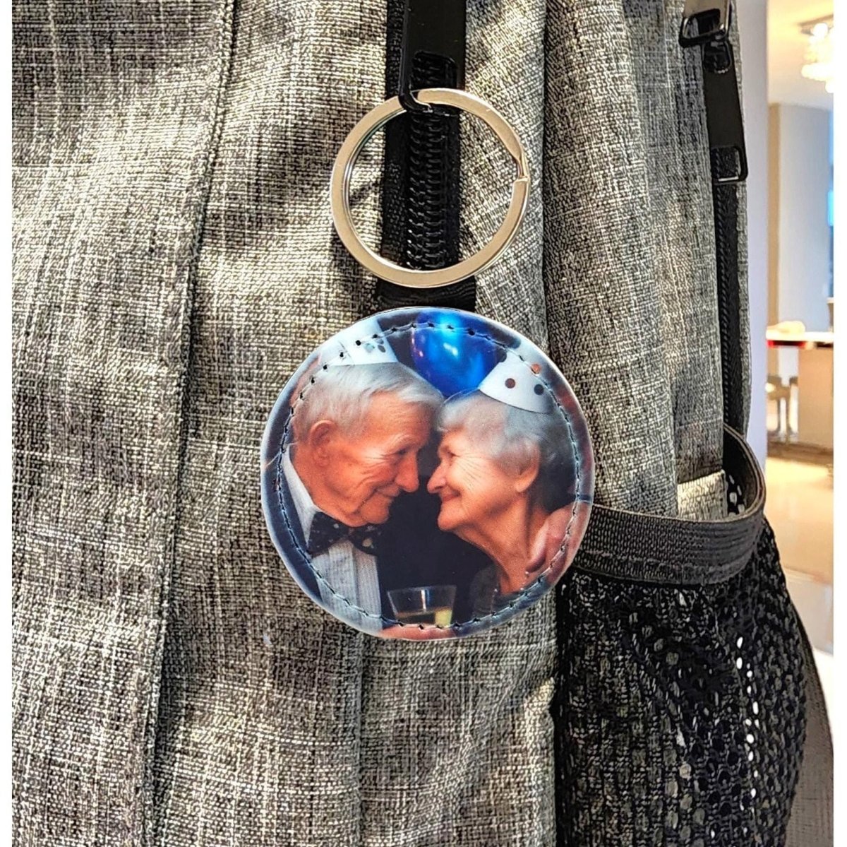 personalized picture keychain gift for couples and family