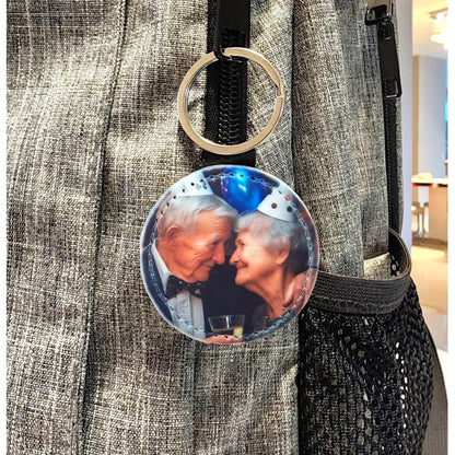 personalized picture keychain gift for couples and family