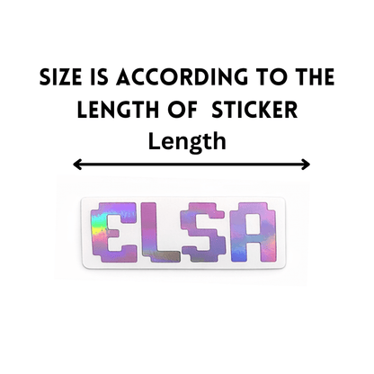 Custom Pixel Font Name Stickers | Personalized Vinyl Decals for Kids & Gifts - KWL Creations