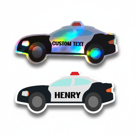 Custom Police Car Holographic Sticker – Personalized Patrol Car Sticker - KWL Creations