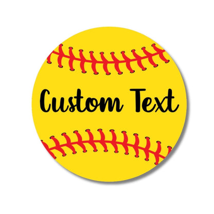 Custom Softball Name Sticker - KWL Creations