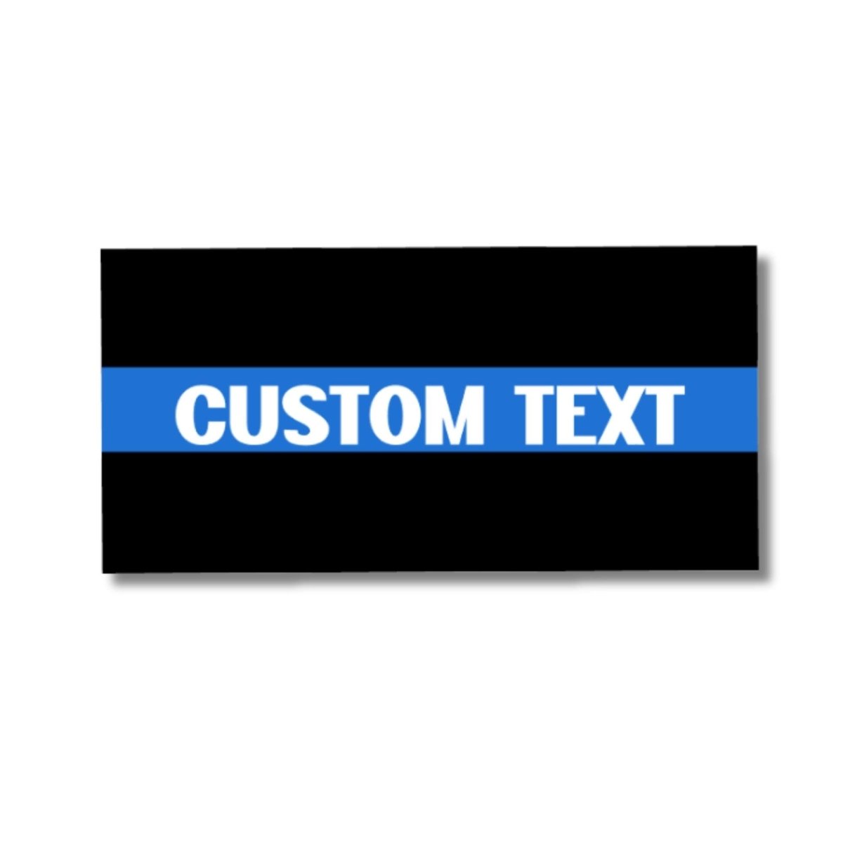 Custom Text Thin Blue Line Sticker: Holographic Police Support Sticker - KWL Creations