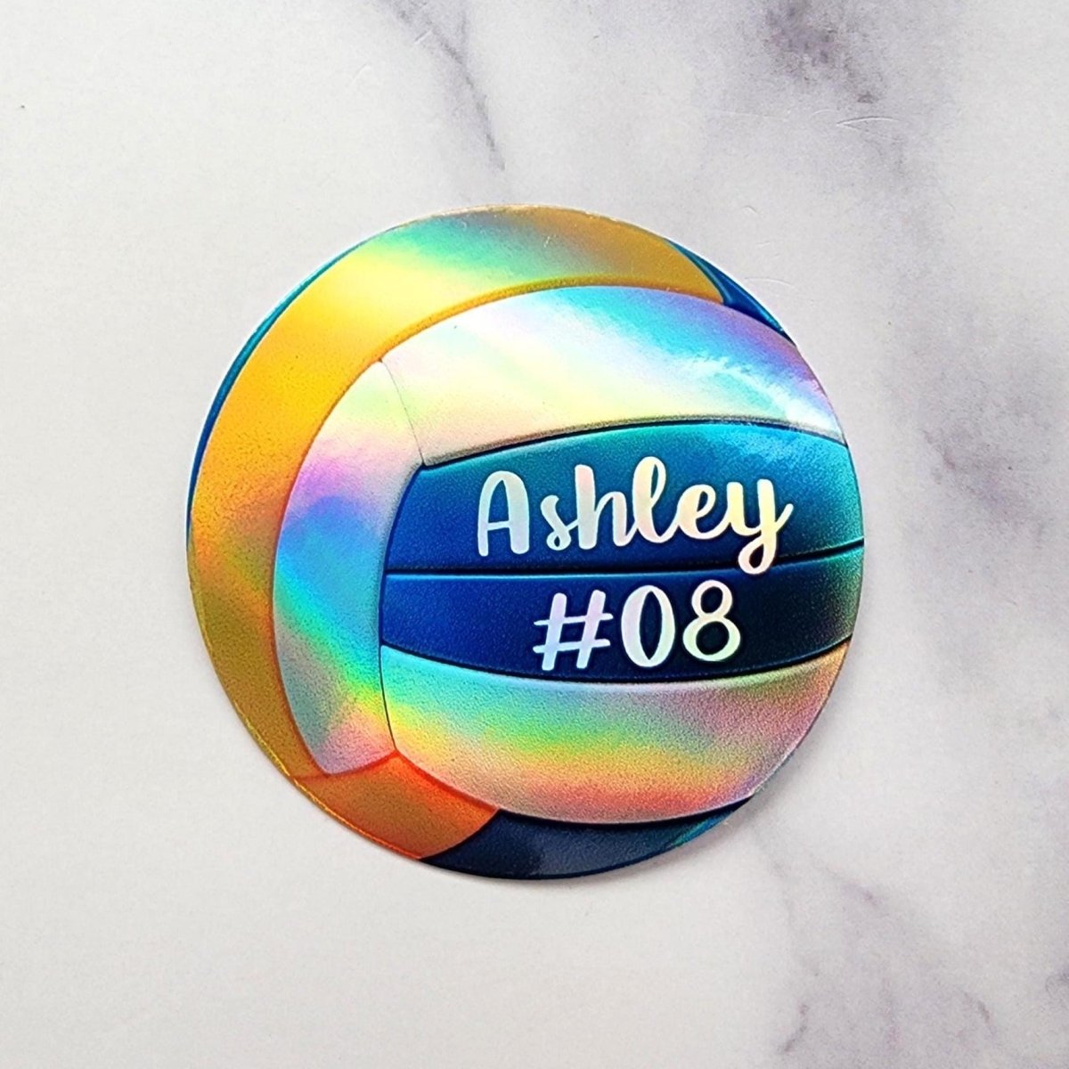 Custom Volleyball Stickers - Personalized Name & Team Number - KWL Creations