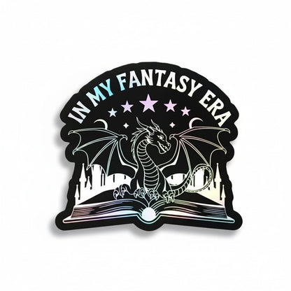 Fantasy Dragon Holographic Sticker – “In My Fantasy Era” - KWL Creations