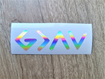 God is Greater Than Highs and Lows Decal: Inspirational Quote Sticker - KWL Creations