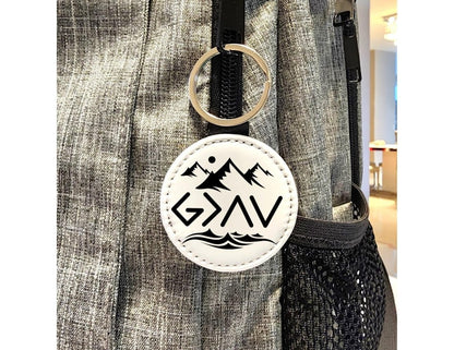 God Is Greater Than The Highs and Lows Keychain PU Leather Key Chain - KWL Creations