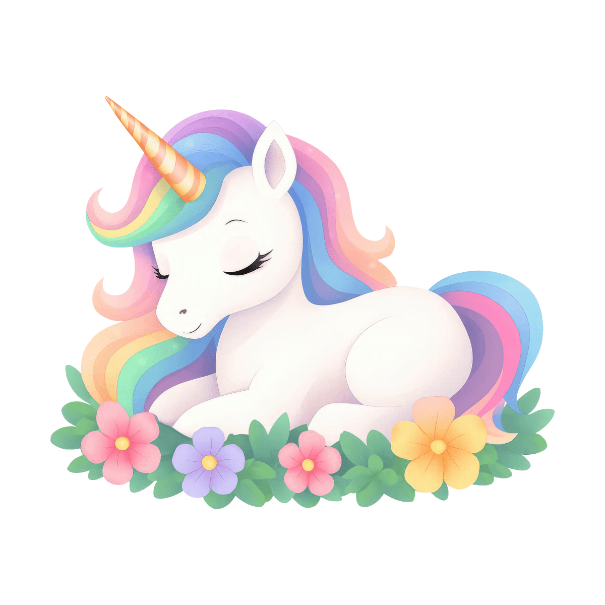 Holographic Unicorn Name Sticker: Personalized Kids Decal - KWL Creations