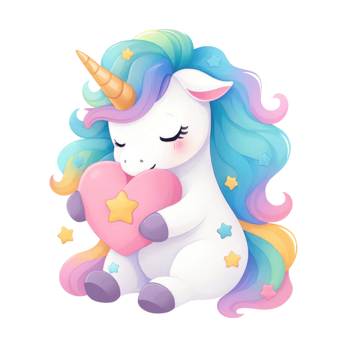 Holographic Unicorn Name Sticker: Personalized Kids Decal - KWL Creations