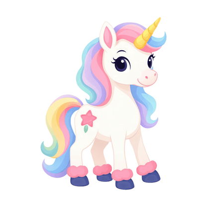 Holographic Unicorn Name Sticker: Personalized Kids Decal - KWL Creations