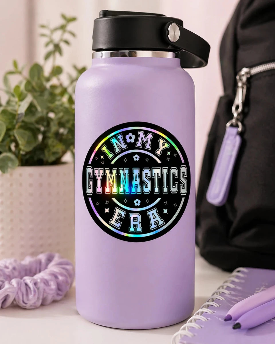 In My Gymnastics Era Holographic Vinyl Decal Sticker - KWL Creations