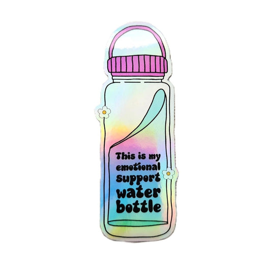 My Emotional Support Water Bottle Sticker - KWL Creations