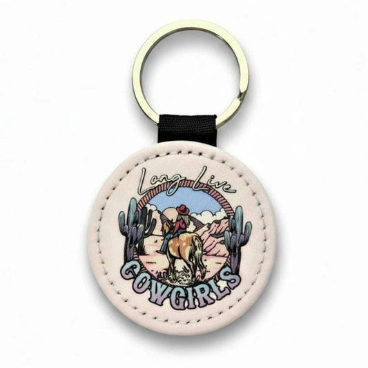 Pastel Long Live Cowgirls Keychain - KWL Creations