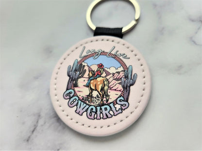 Pastel Long Live Cowgirls Keychain - KWL Creations
