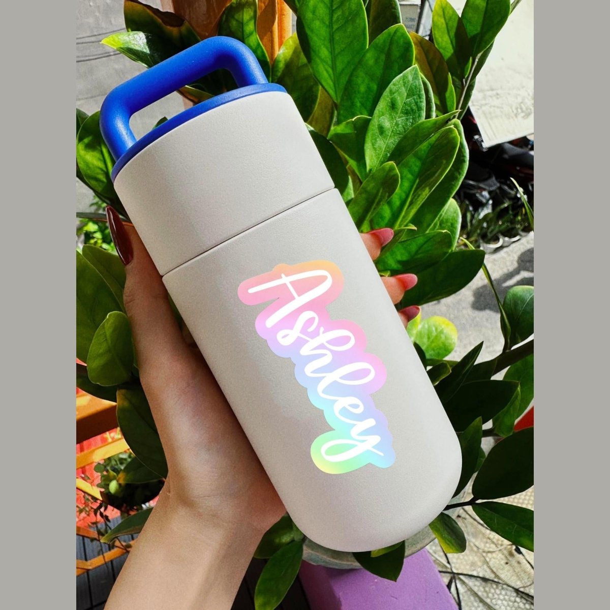 Pastel Outline Custom Name Stickers - KWL Creations