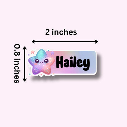 Pastel Rainbow Sea Animal Name Stickers: Kids Back to School Labels - KWL Creations