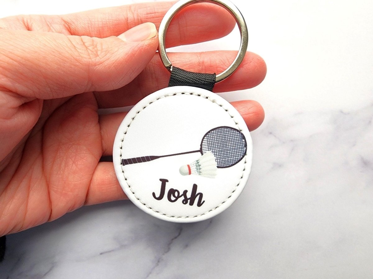 Personalized Badminton Racket Key Chain - KWL Creations