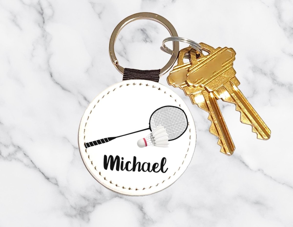 Personalized Badminton Racket Key Chain - KWL Creations