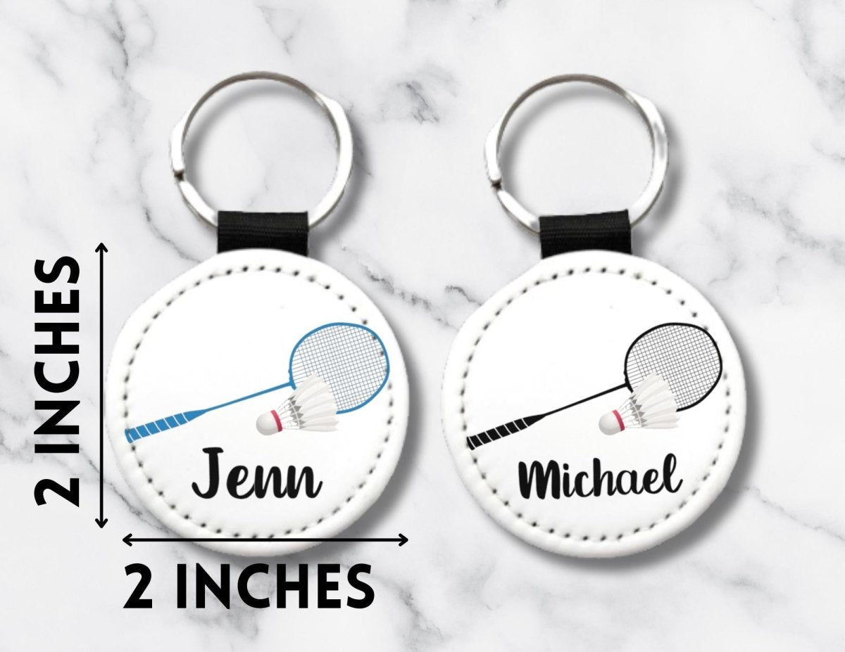 Personalized Badminton Racket Key Chain - KWL Creations