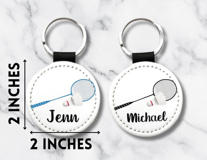 Personalized Badminton Racket Key Chain - KWL Creations