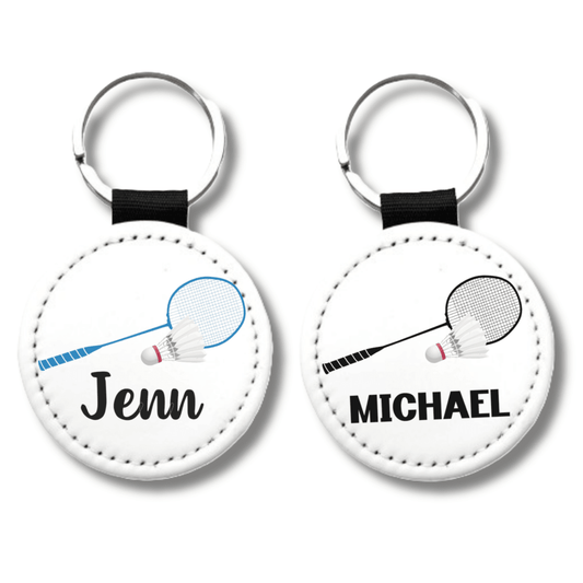Personalized Badminton Racket Key Chain - KWL Creations