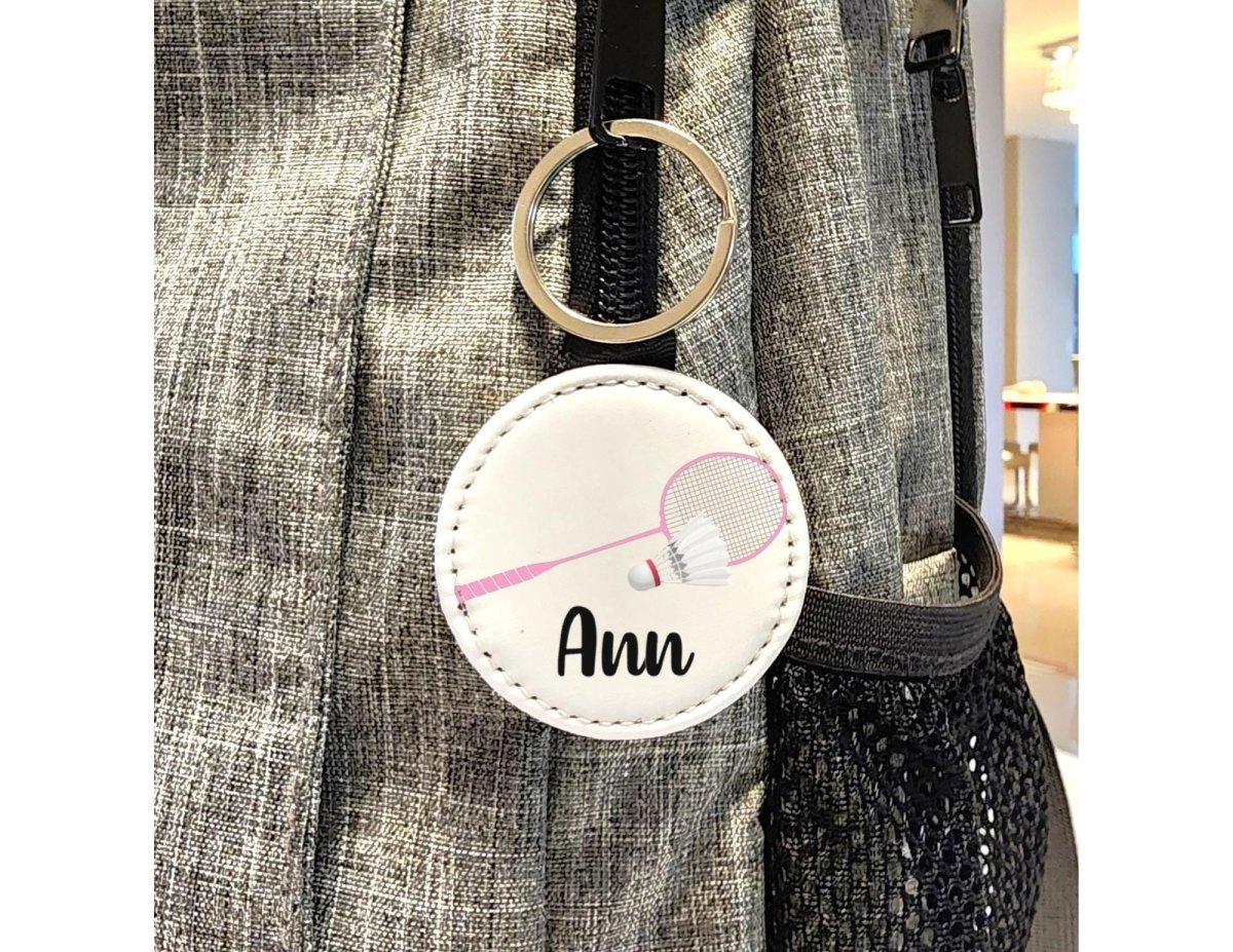 Personalized Badminton Racket Key Chain - KWL Creations