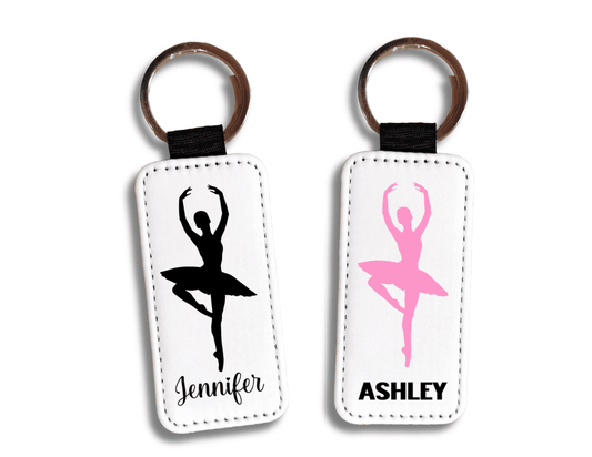 Personalized Ballerina Keychain: Custom Name Dance Gift - KWL Creations
