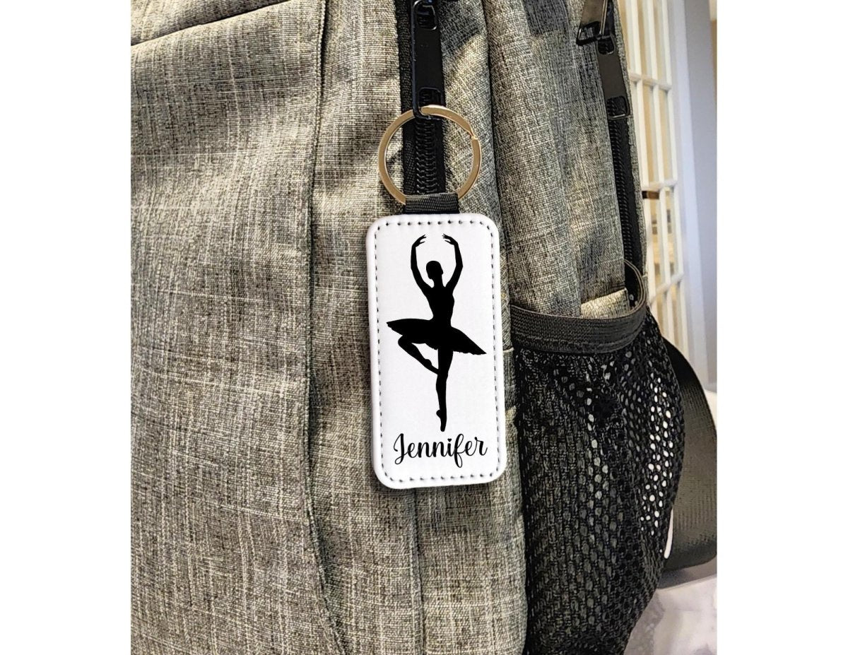 Personalized Ballerina Keychain: Custom Name Dance Gift - KWL Creations