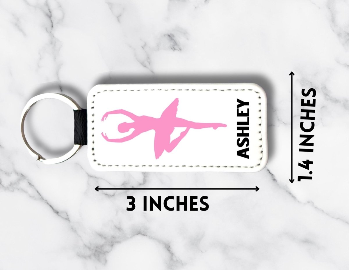 Personalized Ballerina Keychain: Custom Name Dance Gift - KWL Creations