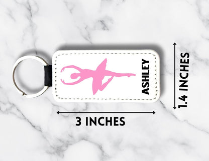 Personalized Ballerina Keychain: Custom Name Dance Gift - KWL Creations