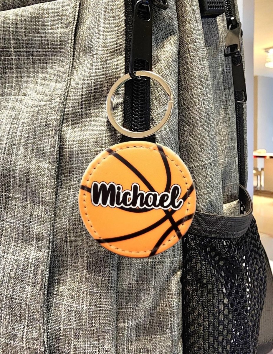 Personalized Basketball Keychain – Custom Name Sports Tag - KWL Creations