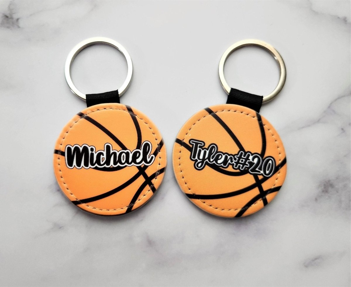 Personalized Basketball Keychain – Custom Name Sports Tag - KWL Creations