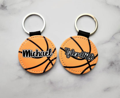 Personalized Basketball Keychain – Custom Name Sports Tag - KWL Creations