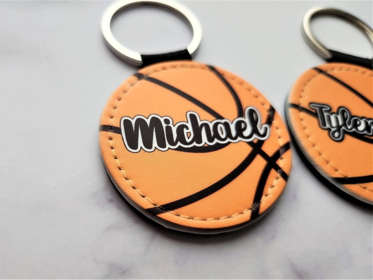 Personalized Basketball Keychain – Custom Name Sports Tag - KWL Creations