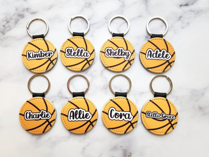 Personalized Basketball Keychain – Custom Name Sports Tag - KWL Creations