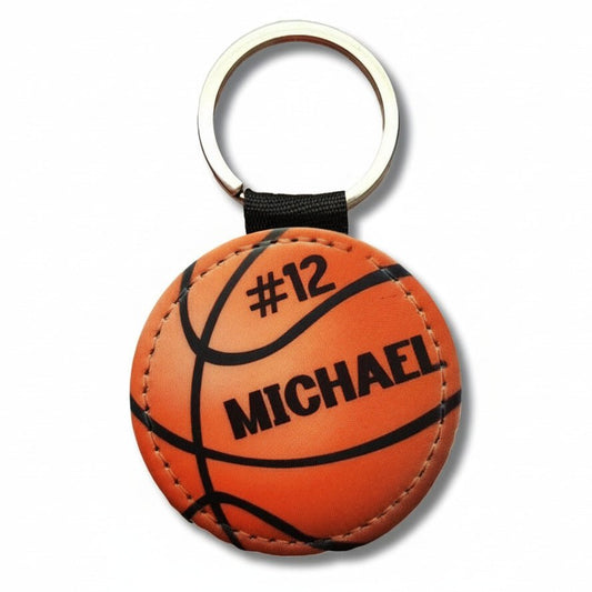 Personalized Basketball Keychain with Team Number - KWL Creations