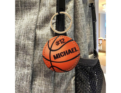 Personalized Basketball Keychain with Team Number - KWL Creations