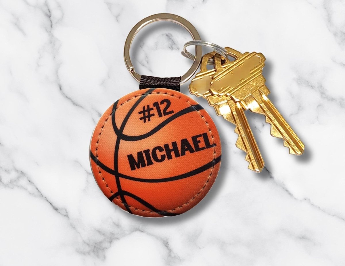 Personalized Basketball Keychain with Team Number - KWL Creations