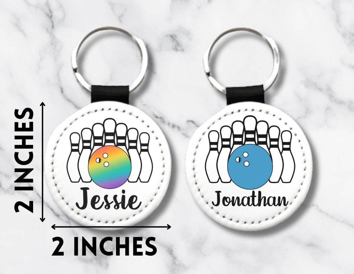 Personalized Bowling Keychain – Custom Name Bowling Ball & Pins Key Chain - KWL Creations