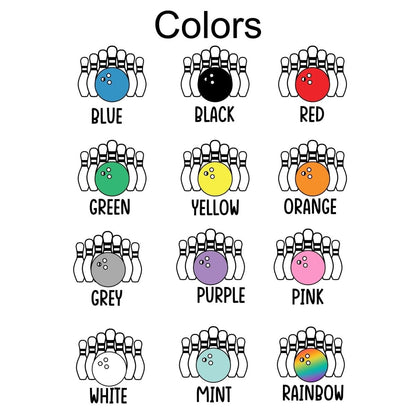 Personalized Bowling Name Sticker – Custom Bowler Gift, Bowling Ball & Pins Holographic Decal - KWL Creations