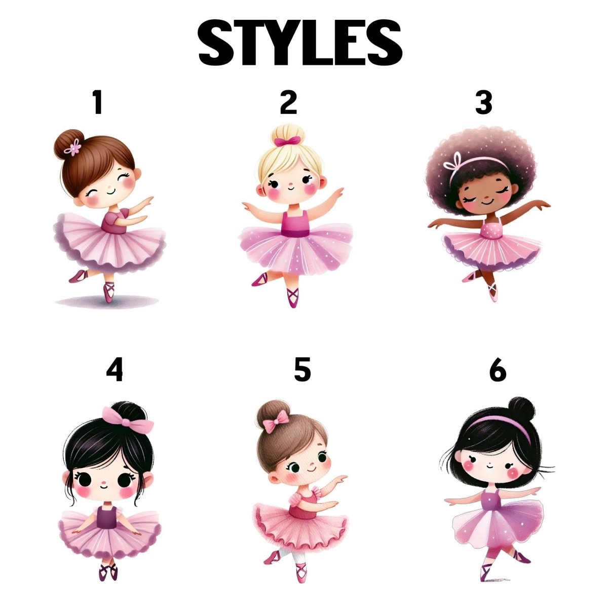 Personalized Cartoon Ballerina Keychain: Dance Recital Gift - KWL Creations