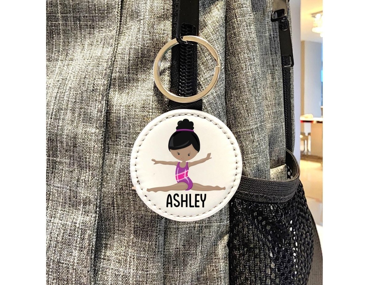 Personalized Cartoon Gymnastics Keychain - KWL Creations