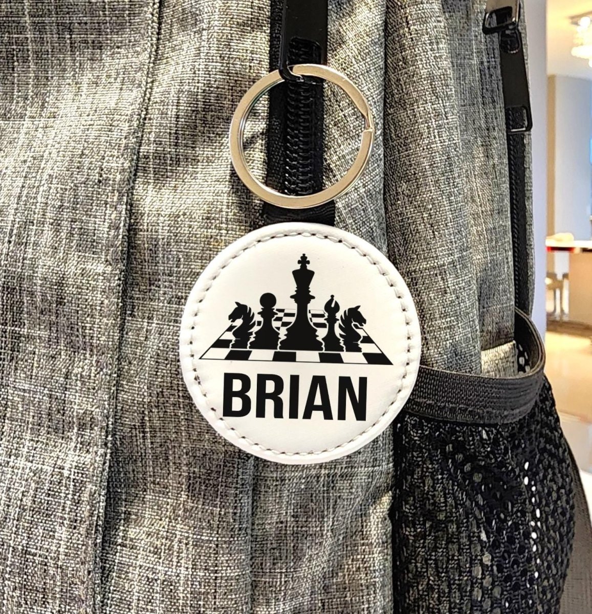 Personalized Chess Board Key Chain - KWL Creations