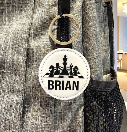 Personalized Chess Board Key Chain - KWL Creations