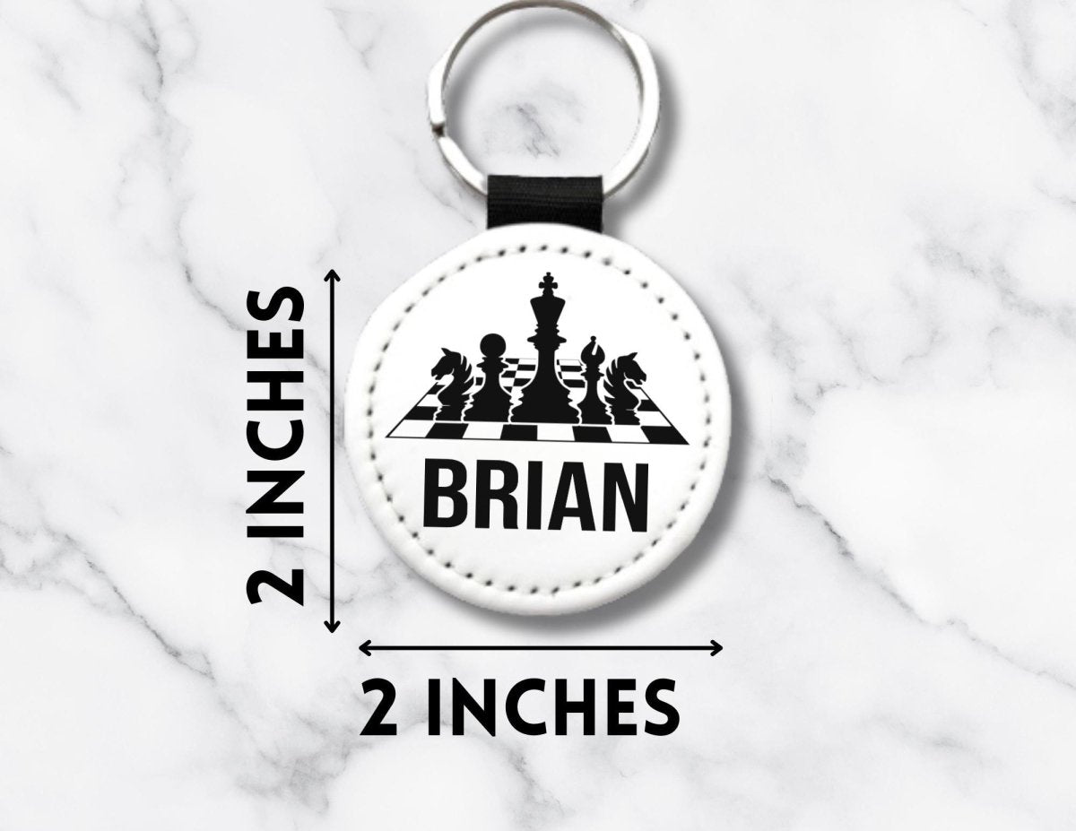Personalized Chess Board Key Chain - KWL Creations
